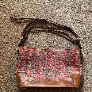 Patricia Nash leather and fabric purse